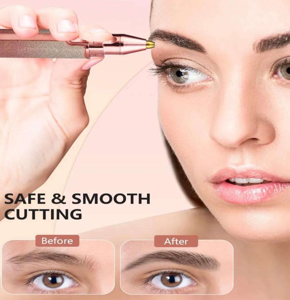 2 in 1 Facial Hair Remover | Eyebrow Trimmer | Rechargeable | Free Gift Card
