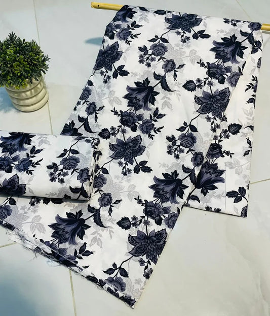 Summer Cotton Unstitched 2pc Suit
