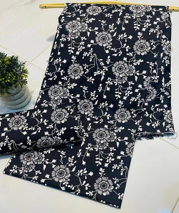 Summer Cotton Unstitched 2pc Suit