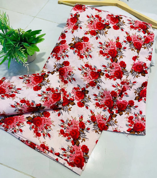 Summer Cotton Unstitched 2pc Suit